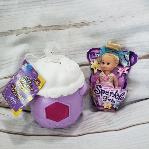 Moose & Funville Other - Magic Mixies Tap And Reveal Cauldron & Funville Sparkle Girlz Ballerina Bundle